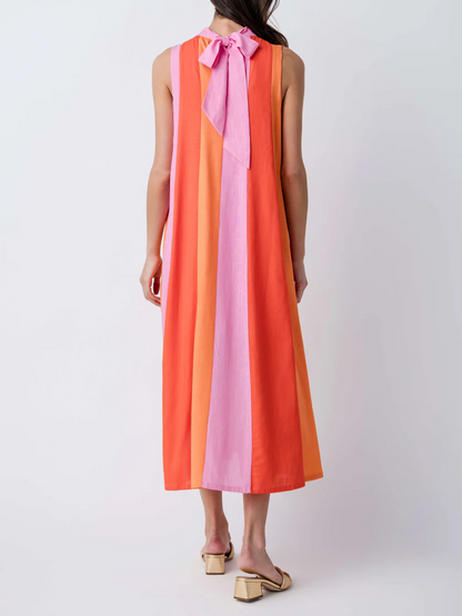 Colorblock Midi Dress