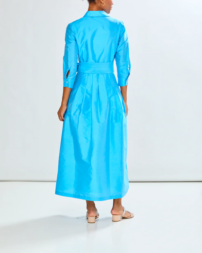 Long-Sleeved Belted Dress