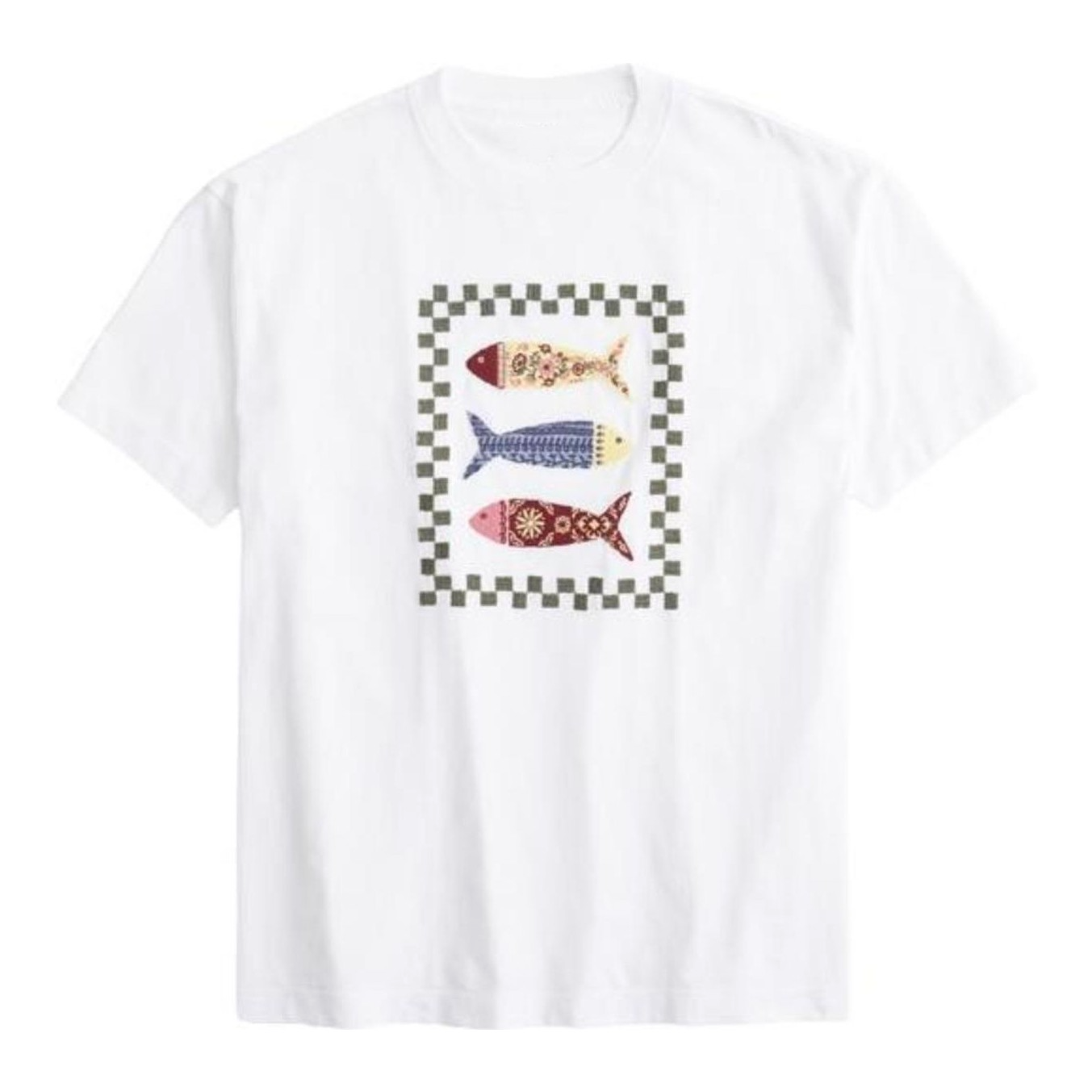 Oversized Coastal Fish Graphic Tee