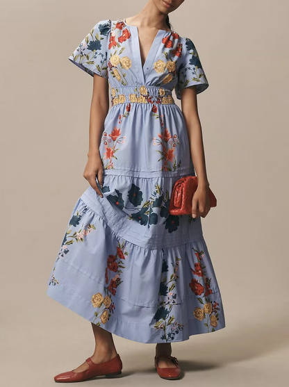 Somerset Blue Print Dress