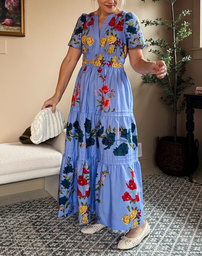 Somerset Blue Print Dress