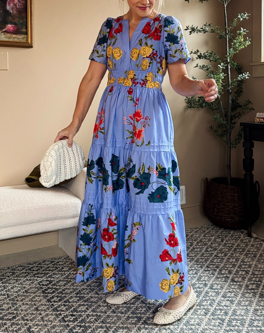 Somerset Blue Print Dress
