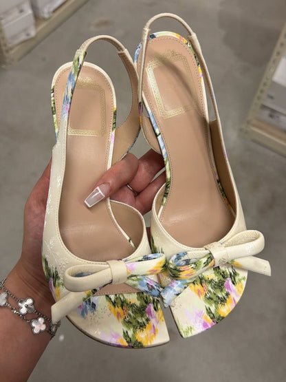 Abstract-Printed Sandals