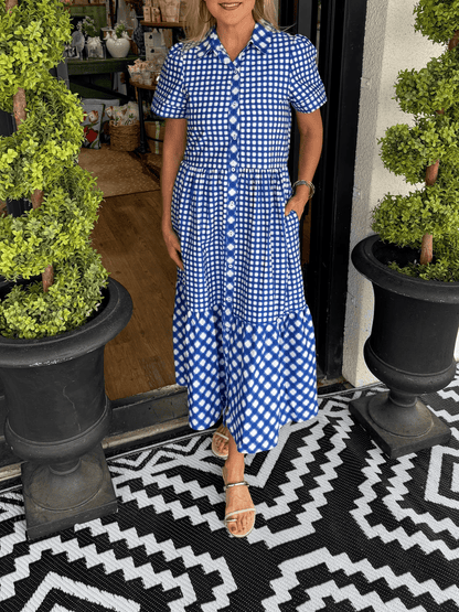 Square Jema Gingham Mix-and-Match Dress