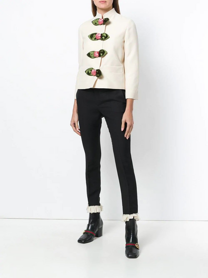 Floral Button-Down Jacket