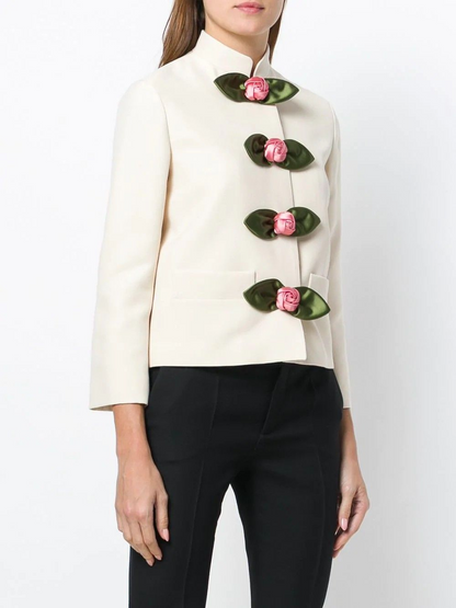 Floral Button-Down Jacket