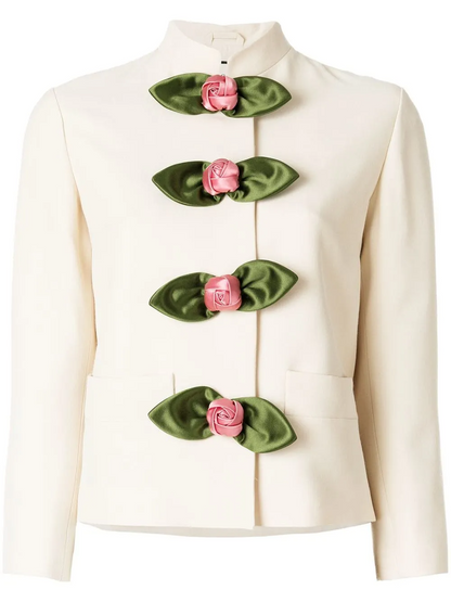 Floral Button-Down Jacket