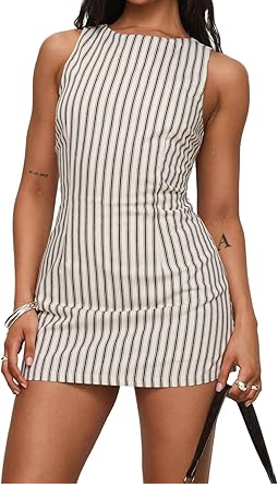Striped Lined Jumpsuit
