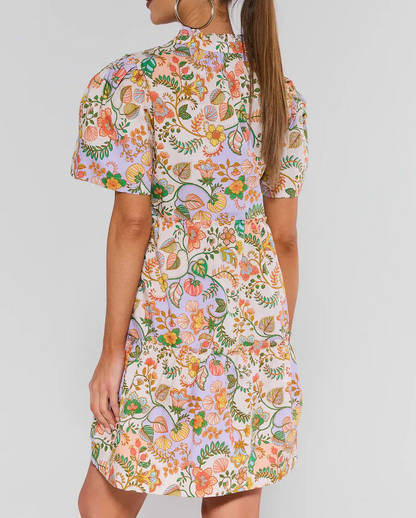 Multi Floral Short Dress