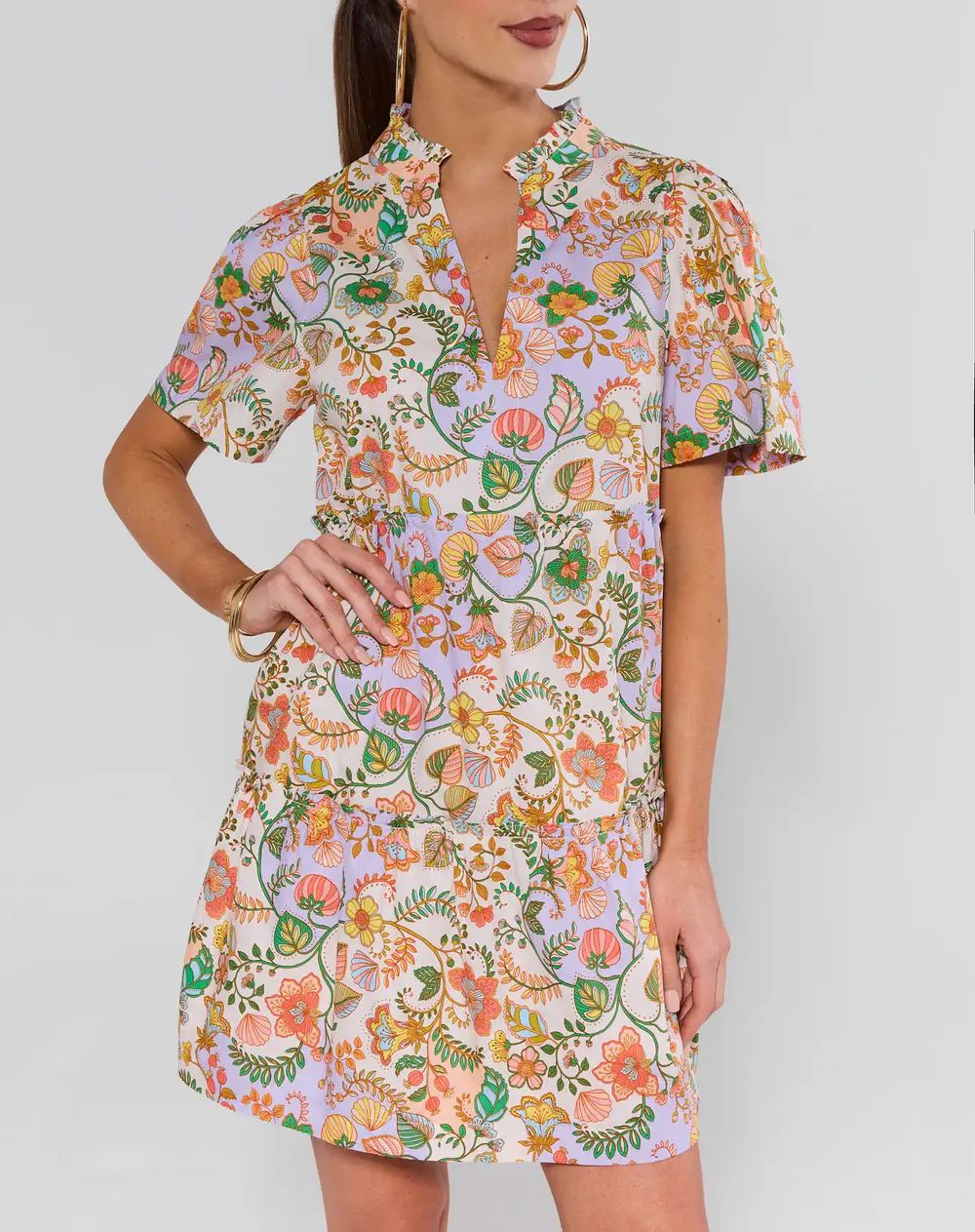 Multi Floral Short Dress