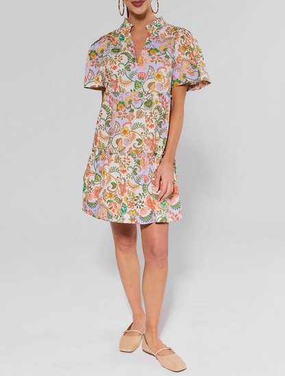 Multi Floral Short Dress