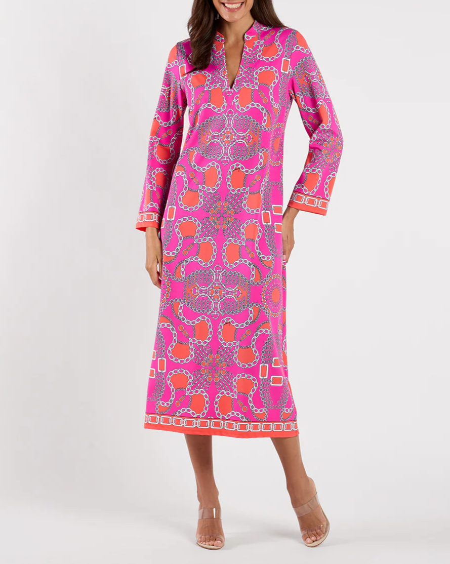 Abstract-print dress