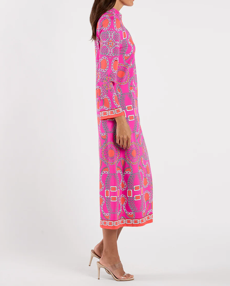 Abstract-print dress