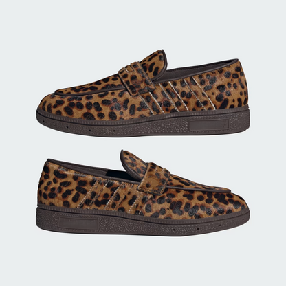 Brown leopard-print flats