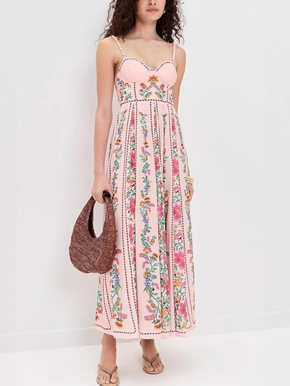A Line Beach Vacation Long Dress