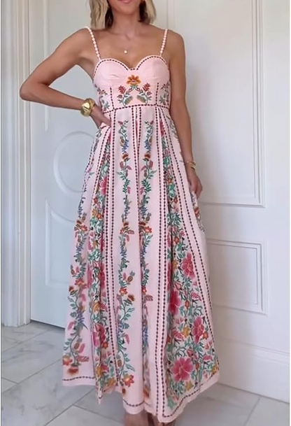 A Line Beach Vacation Long Dress
