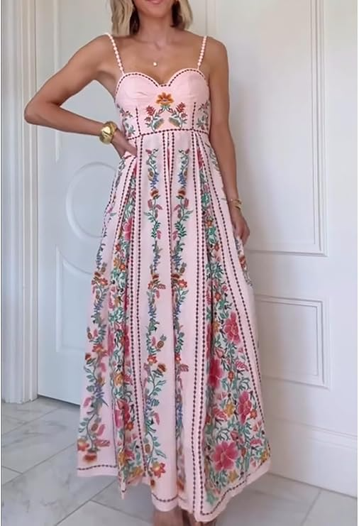 A Line Beach Vacation Long Dress