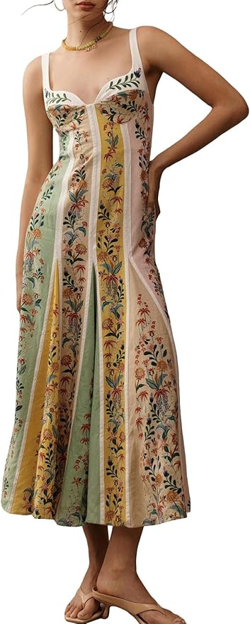 A Line Beach Vacation Long Dress