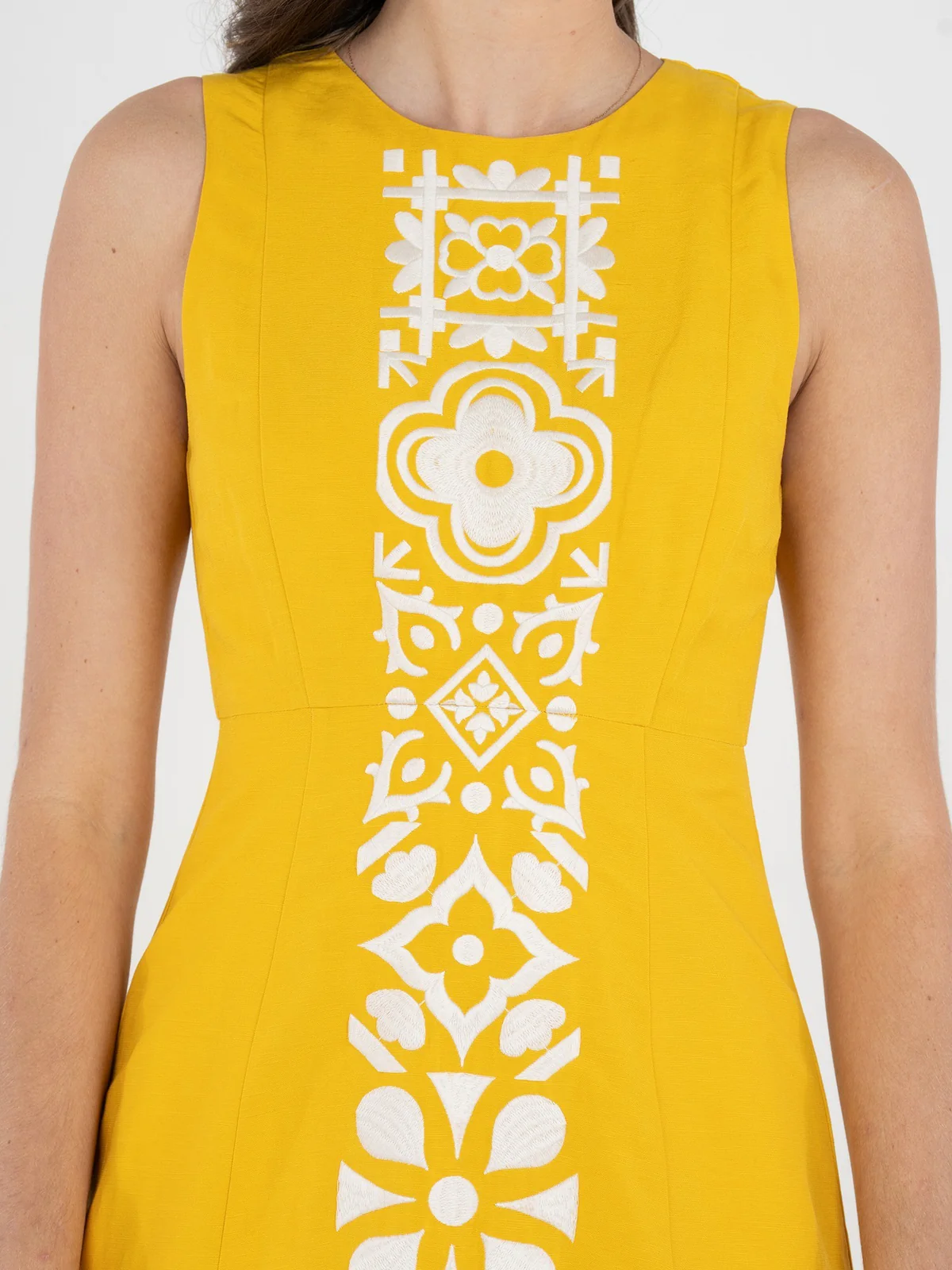 Sleeveless printed dress