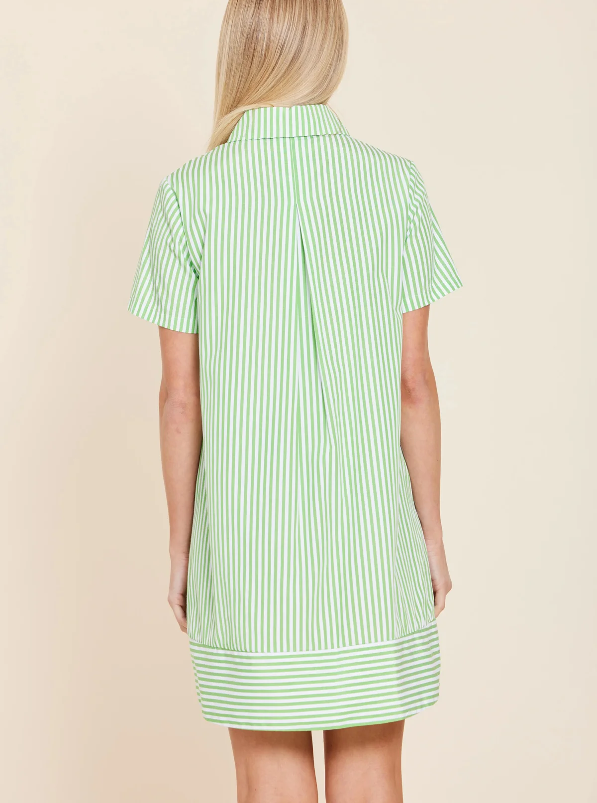Striped Poplin Shift Dress
