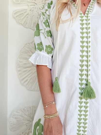 The Rosie Green Printed Midi Dress