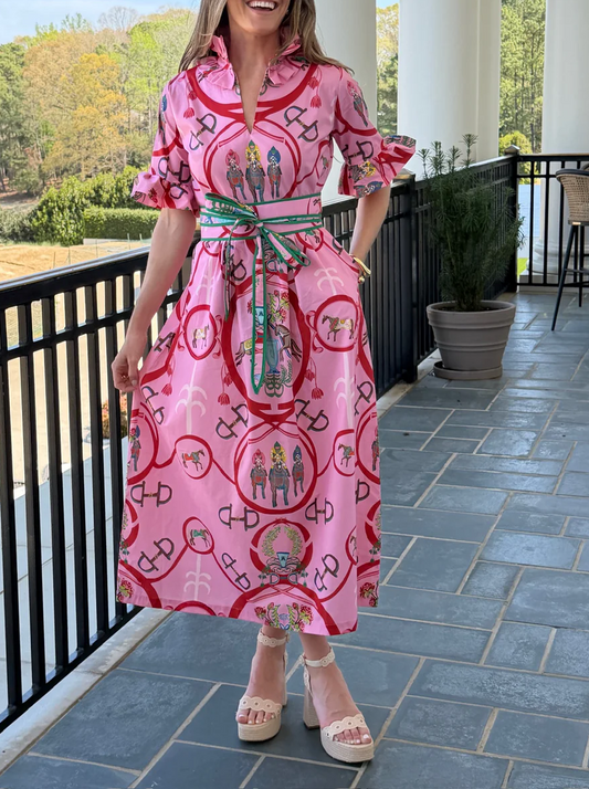 Print maxi dress