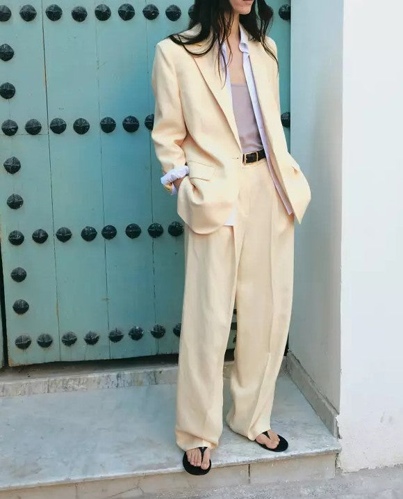 Straight-fit suit blazer