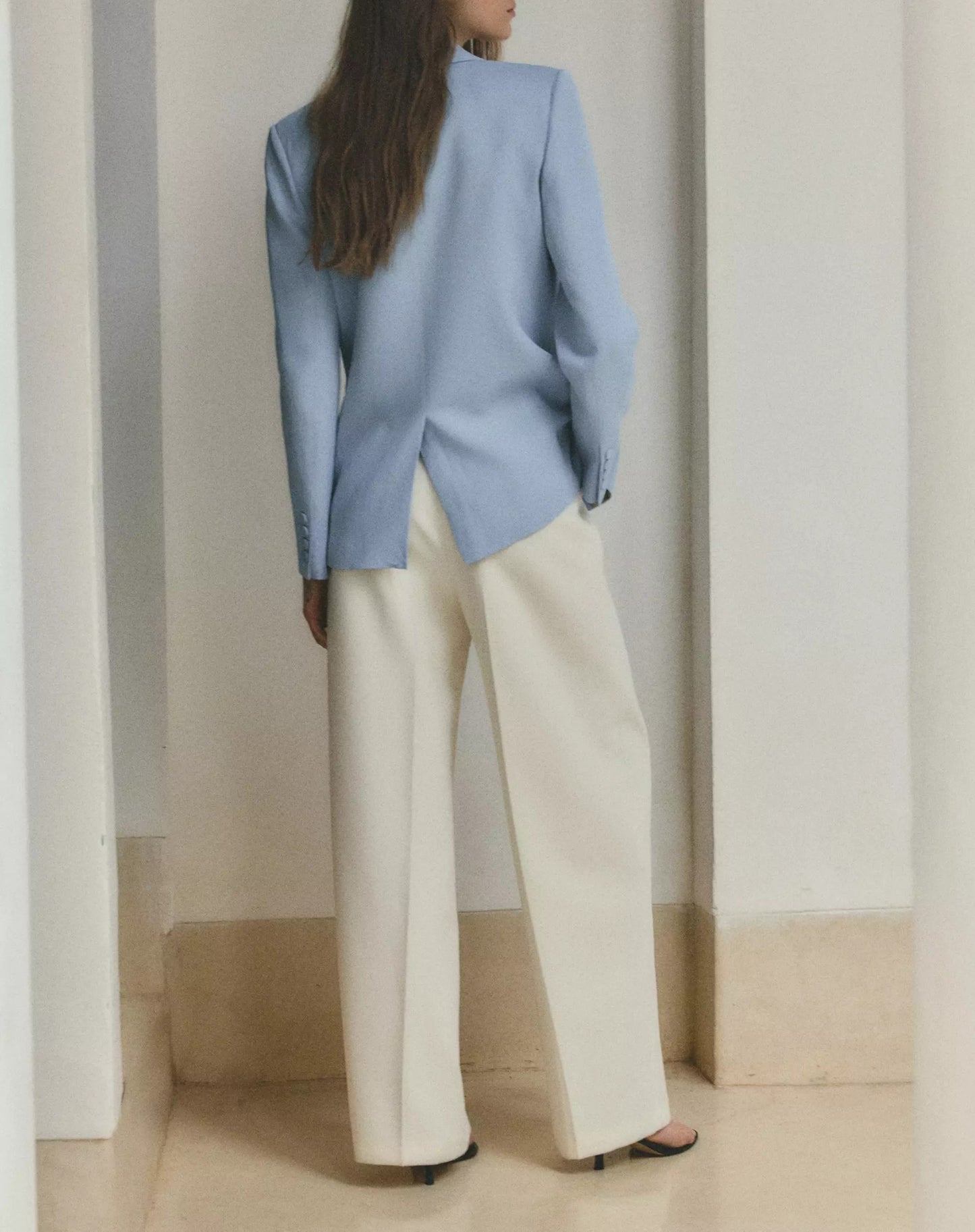 Straight-fit suit blazer
