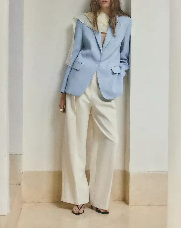 Straight-fit suit blazer