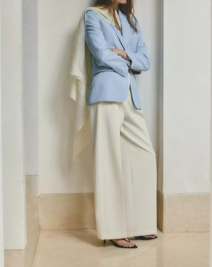 Straight-fit suit blazer