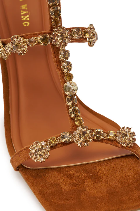 EMBELLISHED UPPER WEDGE SANDAL