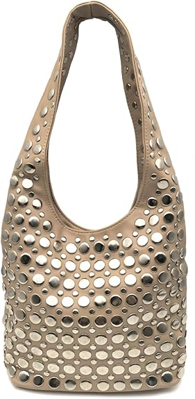 Punk Studded Top Handle Bag