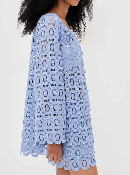 Embroidered openwork set