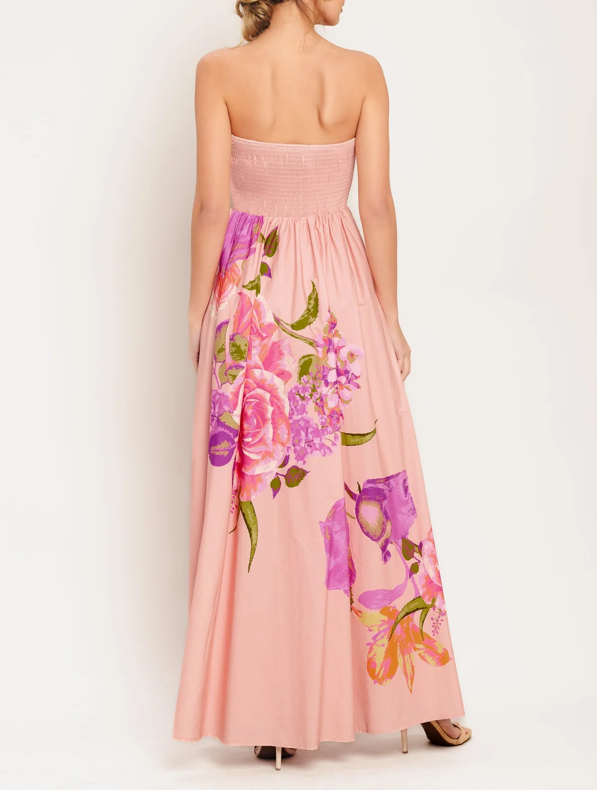 ROSE SERENADE LIGHT PINK MAXI DRESS