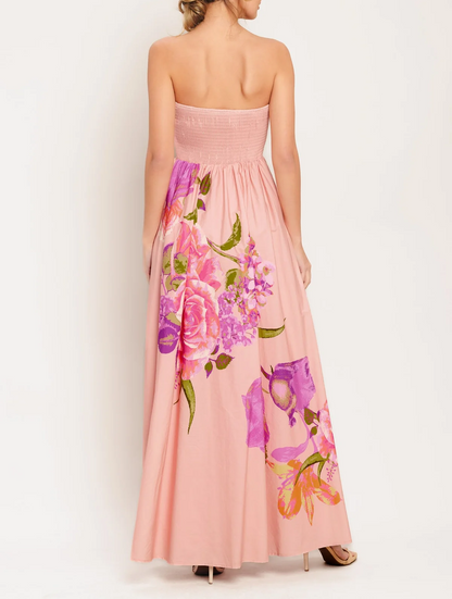 ROSE SERENADE LIGHT PINK MAXI DRESS