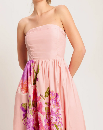 ROSE SERENADE LIGHT PINK MAXI DRESS
