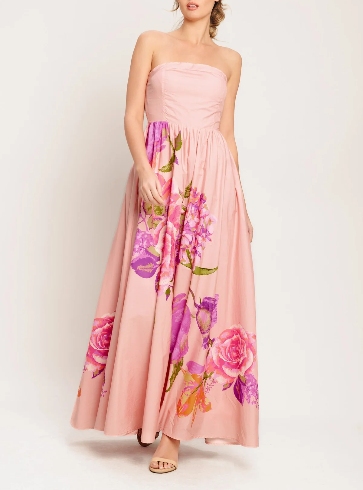 ROSE SERENADE LIGHT PINK MAXI DRESS