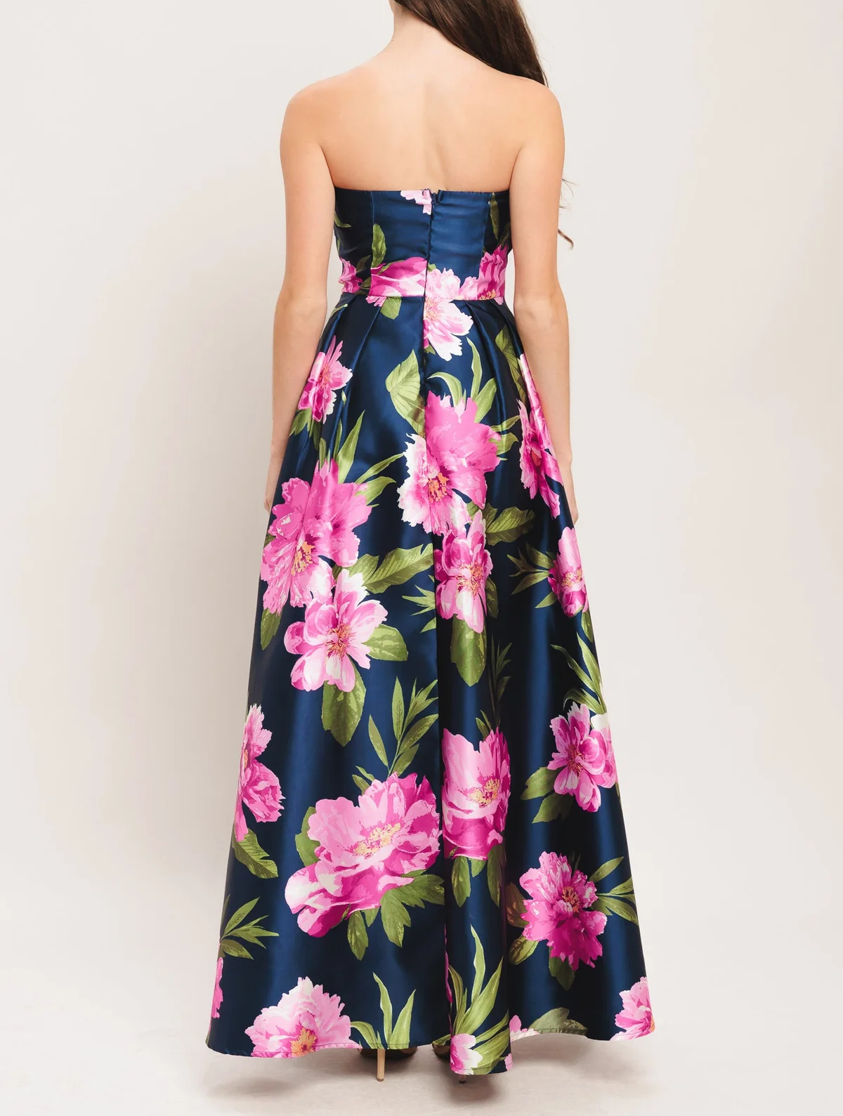 LUNA FLORA NAVY MAXI DRESS