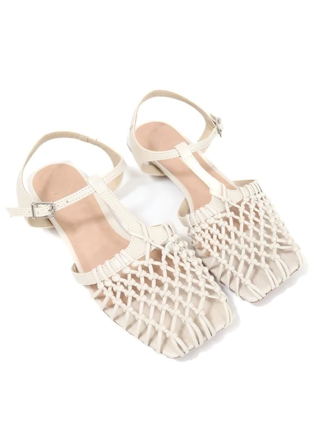 Woven-strap sandals