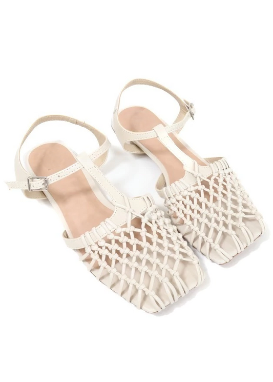 Woven-strap sandals