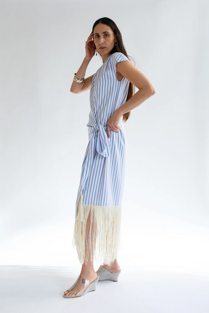 Fringe Shirt Dress