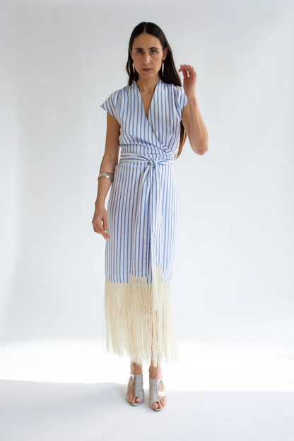 Fringe Shirt Dress