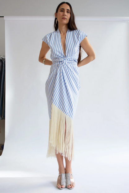 Fringe Shirt Dress
