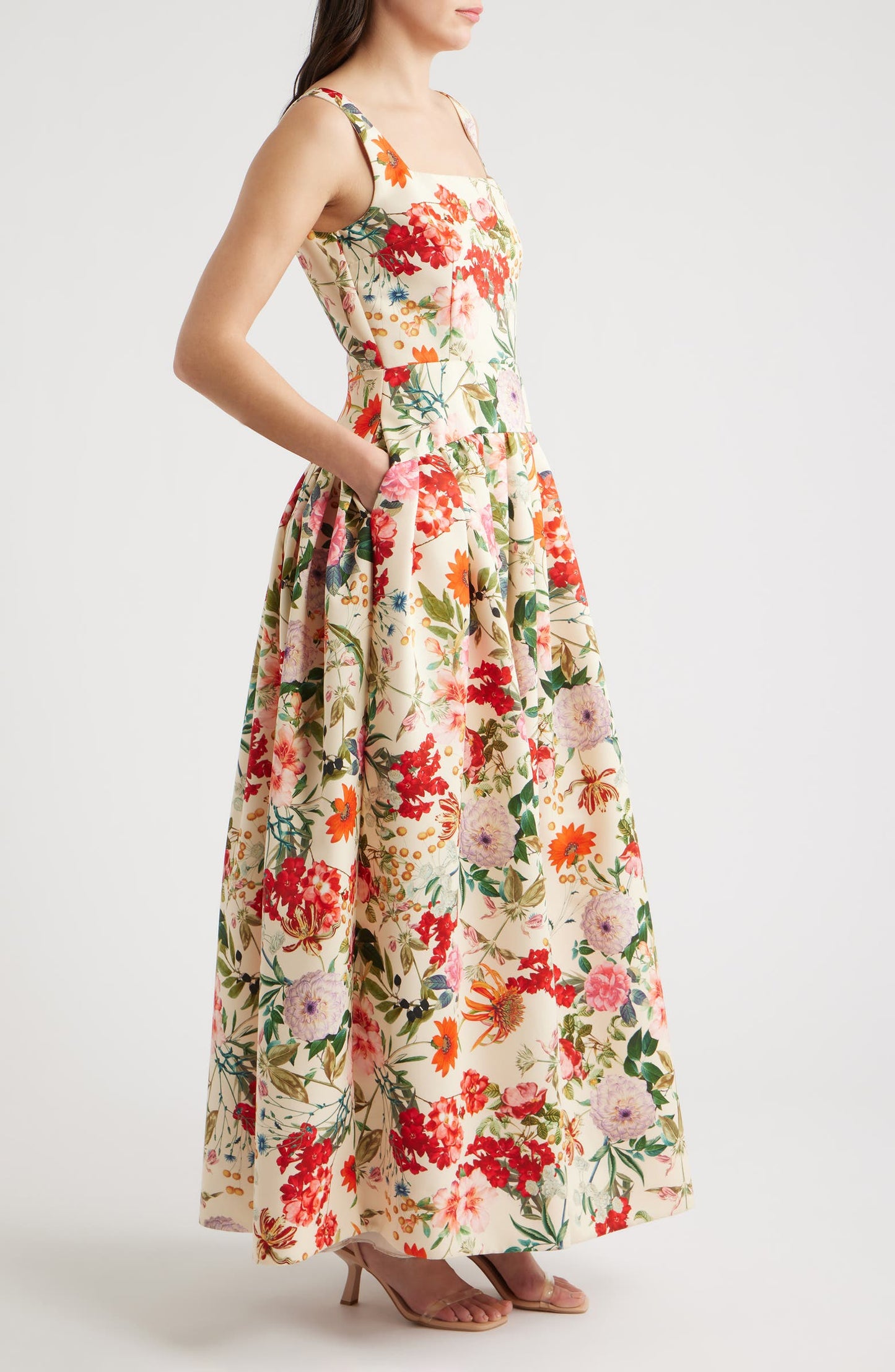 Floral A-Line Gown
