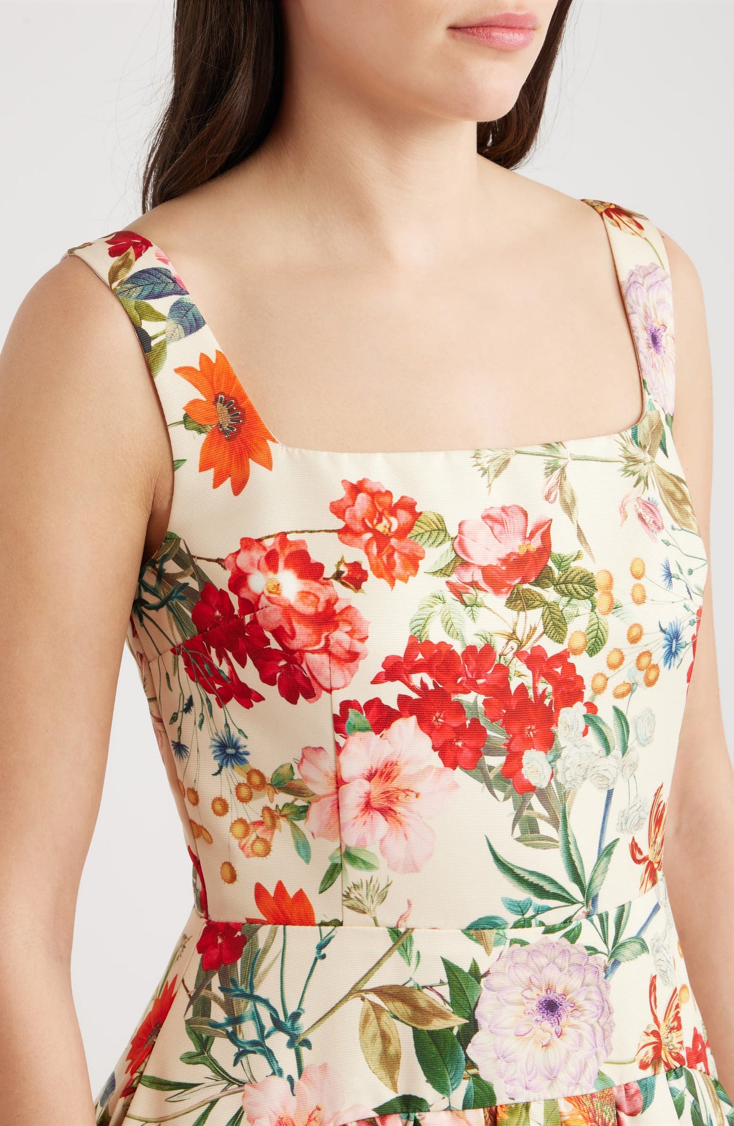 Floral A-Line Gown