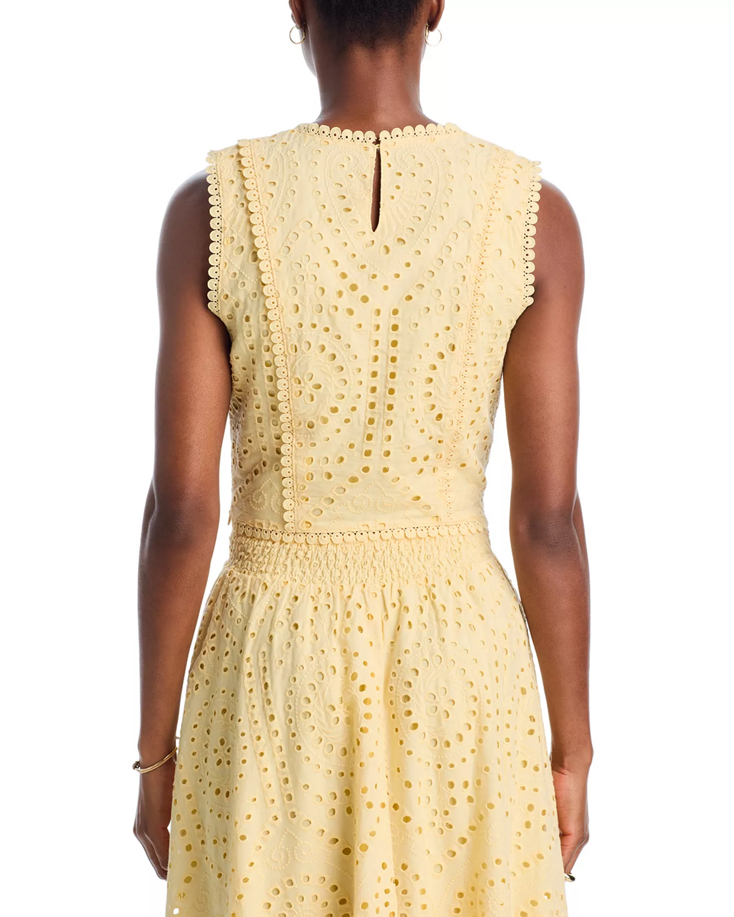 Eyelet Sleeveless Tank & Eyelet Maxi Dress