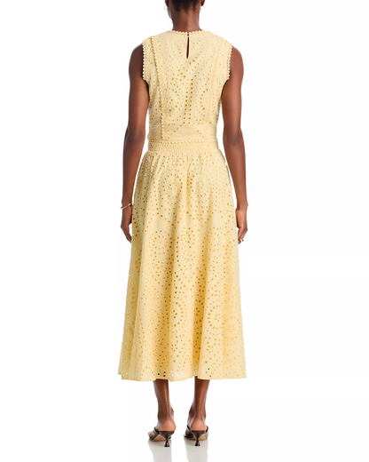 Eyelet Sleeveless Tank & Eyelet Maxi Dress