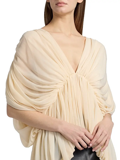Ruched Dolman Sleeve Top