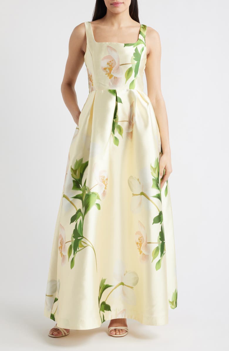 Floral Fit & Flare Gown