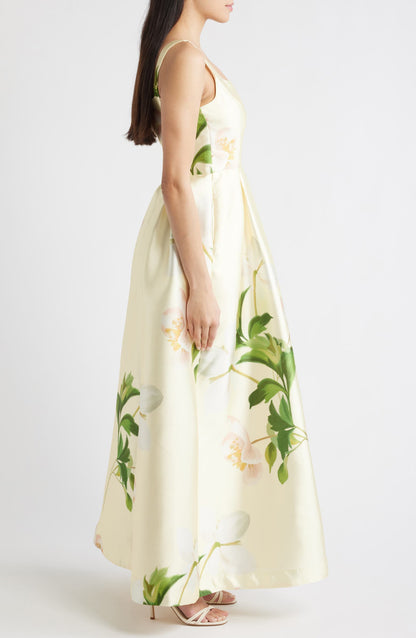 Floral Fit & Flare Gown